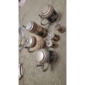 Lot of 7 vintage German Beer Stiens